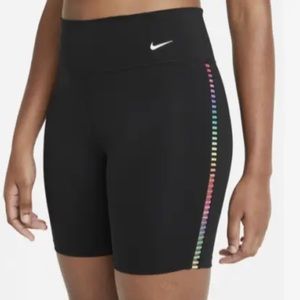The Nike One Tight Fit Plus Size Rainbow Ladder Training Shorts Size 1X